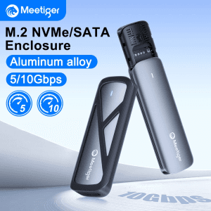 gabinete externo M.2 NVMe SSD 510Gbps Meetiger
