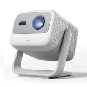 Projetor JMGO N1S SE GTV, Laser Triplo Portátil, 1080P FHD, 850 Lúmens ISO, Netflix, HDR10, Correção Automática, Tela 200", Dolby Digital