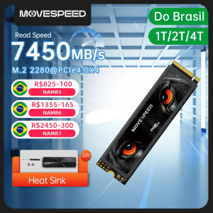 SSD NVMe M.2 PCIe 4.0x4 2280 para PS5 1TB Movespeed